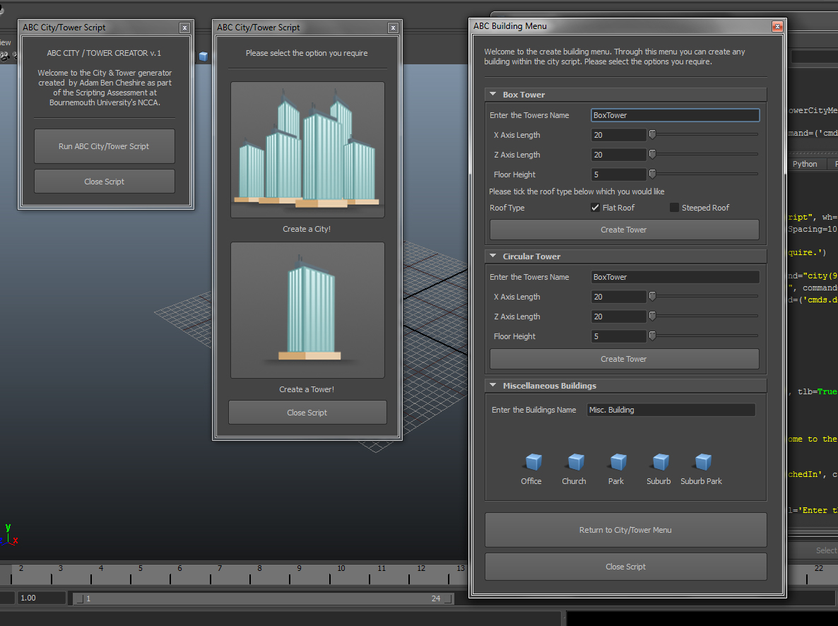 CityGen Script – Progress Report #3